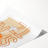 Extra large wall art featuring line art flowers in black on white, rolled canvas, suitable for large living room spaces.