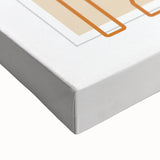 Large art of a black and white landscape painting on stretched canvas, suitable for bedroom wall decor.