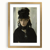 Berthe Morisot with a Bouquet - Impressionist Portrait by Manet