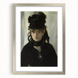 Berthe Morisot with a Bouquet - Impressionist Portrait by Manet