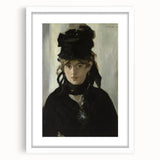 Berthe Morisot with a Bouquet - Impressionist Portrait by Manet