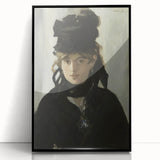 Berthe Morisot with a Bouquet - Impressionist Portrait by Manet