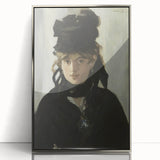 Berthe Morisot with a Bouquet - Impressionist Portrait by Manet