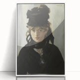 Berthe Morisot with a Bouquet - Impressionist Portrait by Manet