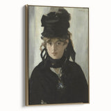 Berthe Morisot with a Bouquet - Impressionist Portrait by Manet