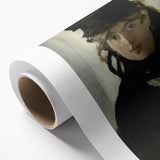 Berthe Morisot with a Bouquet - Impressionist Portrait by Manet