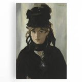 Berthe Morisot with a Bouquet - Impressionist Portrait by Manet