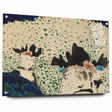 Four Ladies with Fancy Hats Wall Art - Unique Modern Decor for Art Lovers