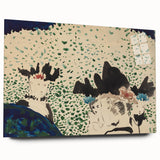 Four Ladies with Fancy Hats Wall Art - Unique Modern Decor for Art Lovers