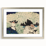 Four Ladies with Fancy Hats Wall Art - Unique Modern Decor for Art Lovers