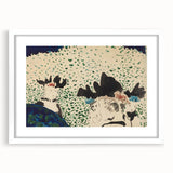 Four Ladies with Fancy Hats Wall Art - Unique Modern Decor for Art Lovers