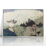 Four Ladies with Fancy Hats Wall Art - Unique Modern Decor for Art Lovers