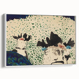 Four Ladies with Fancy Hats Wall Art - Unique Modern Decor for Art Lovers