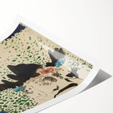 Four Ladies with Fancy Hats Wall Art - Unique Modern Decor for Art Lovers