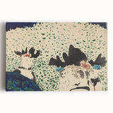 Four Ladies with Fancy Hats Wall Art - Unique Modern Decor for Art Lovers