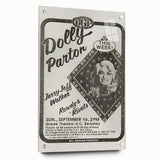 Dolly Parton Concert Poster - Vintage 1980s Music Art