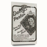 Dolly Parton Concert Poster - Vintage 1980s Music Art
