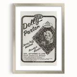Dolly Parton Concert Poster - Vintage 1980s Music Art