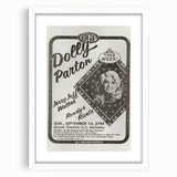 Dolly Parton Concert Poster - Vintage 1980s Music Art