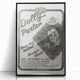 Dolly Parton Concert Poster - Vintage 1980s Music Art