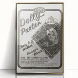 Dolly Parton Concert Poster - Vintage 1980s Music Art