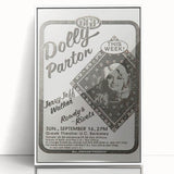Dolly Parton Concert Poster - Vintage 1980s Music Art