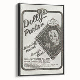 Dolly Parton Concert Poster - Vintage 1980s Music Art