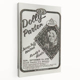 Dolly Parton Concert Poster - Vintage 1980s Music Art