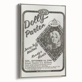Dolly Parton Concert Poster - Vintage 1980s Music Art