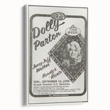 Dolly Parton Concert Poster - Vintage 1980s Music Art