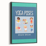 Classroom Educational Posters - Kids Yoga Brain Break Print