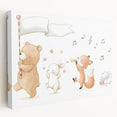 Woodland Animal Parade Nursery Wall Art - Kids Room Prints