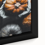 Extra large framed canvas featuring a textured, colorful abstract design with black accents, ideal for living room decor.