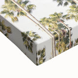 Large art of a black and white landscape painting on stretched canvas, ideal for bedroom wall decor.