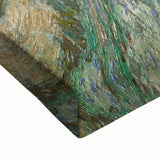 Large art of a black and white landscape painting on stretched canvas, suitable for bedroom wall decor.