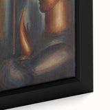 Modern Wall Art - Abstract Before the Mirror Portrait in Subtle Tones