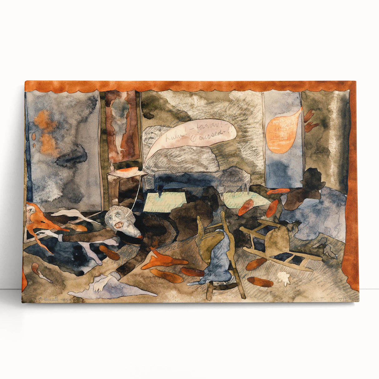 Modern Expressionist Art - Abstract Dramatic Scene Wall Decor