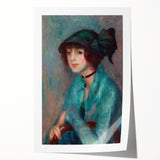 Modern Wall Art - The Brunette Portrait in Vibrant Impressionist Style