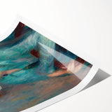 Modern Wall Art - The Brunette Portrait in Vibrant Impressionist Style