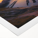 Stunning rolled canvas artwork depicting dramatic cliffs and serene landscapes, showcasing vibrant colors and intricate details, perfect for enhancing home decor.