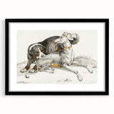Romanticism Art - Elegant Dog Illustration on Canvas Print