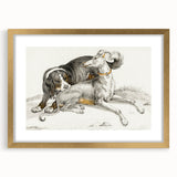 Romanticism Art - Elegant Dog Illustration on Canvas Print
