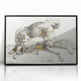 Romanticism Art - Elegant Dog Illustration on Canvas Print