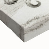 Romanticism Art - Elegant Dog Illustration on Canvas Print