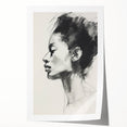 Dining Room Wall Art – Elegant Black & White Portrait Sketch