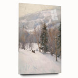 Winter Wonderland Living Room Wall Art – Modern Canvas Print