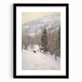 Winter Wonderland Living Room Wall Art – Modern Canvas Print