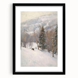 Winter Wonderland Living Room Wall Art – Modern Canvas Print
