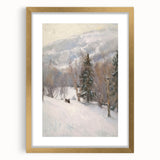 Winter Wonderland Living Room Wall Art – Modern Canvas Print