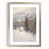 Winter Wonderland Living Room Wall Art – Modern Canvas Print